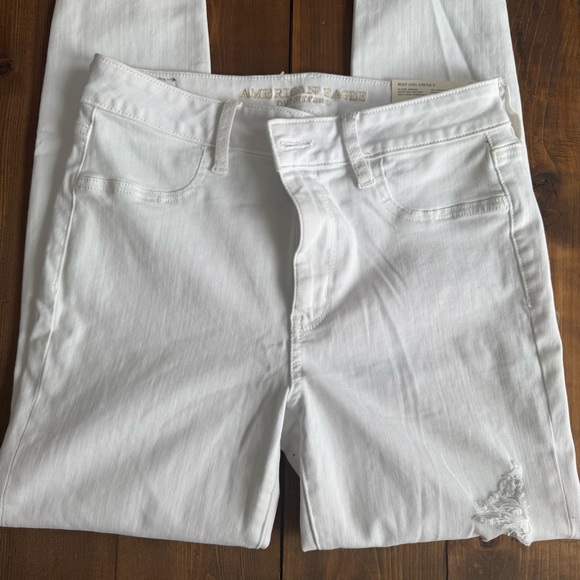 NWT American Eagle Outfitters Next Level Stretch High Rise White Leggings - Picture 2 of 10